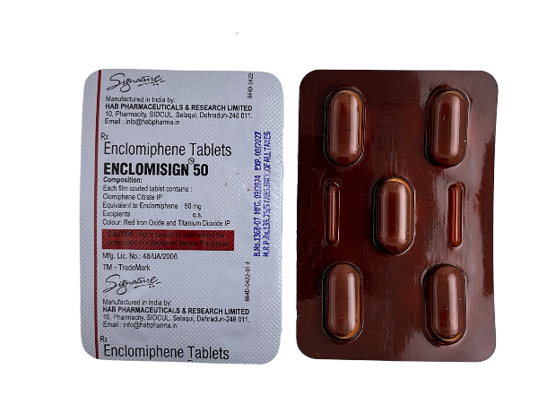 Enclomiphene citrate tablet Enclomisign 50 mg 1 Enclomiphene citrate tablet Enclomisign 50 mg